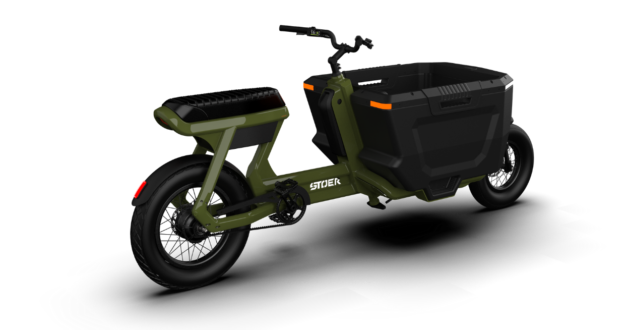 Carga útil bicicleta de carga eléctrica: 150 kg con el STOER CargoX